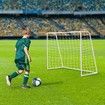 120CM Metal Soccer Goal Portable Football Net Frame Backyard Park Training Set