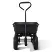 75L Garden Dump Cart with 85 Degree Tipping Angle - Black