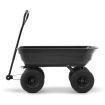 75L Garden Dump Cart with 85 Degree Tipping Angle - Black