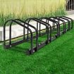 Weisshorn 6 Bike Stand Rack Bicycle Storage Floor Parking Holder Cycling Black