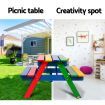 Kids Wooden Picnic Bench Set - Vivid Colour