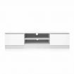 TV Stand Entertainment Unit 2 Doors Wooden Storage Cabinet Furniture - White 