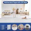 Pet Playpen Safety Gates Fence Enclosure Toddler Child Barrier Kids Baby Interactive Activity Centre 10 Panels 4 in 1