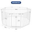 Pet Playpen Safety Gates Fence Enclosure Toddler Child Barrier Kids Baby Interactive Activity Centre 10 Panels 4 in 1