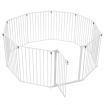 Pet Playpen Safety Gates Fence Enclosure Toddler Child Barrier Kids Baby Interactive Activity Centre 10 Panels 4 in 1
