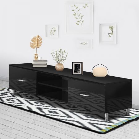 Info For E1c5c 386ae Wood And Black Tv Unit Casacandiles Com