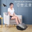Electric Full Body Massager Massage Chair Cushion Grey & Foot Massager With Heat 2 Pcs