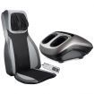 Electric Full Body Massager Massage Chair Cushion Grey & Foot Massager With Heat 2 Pcs