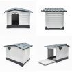 Dog Kennel House Plastic Weatherproof Outdoor MOLLY XXL BLUE