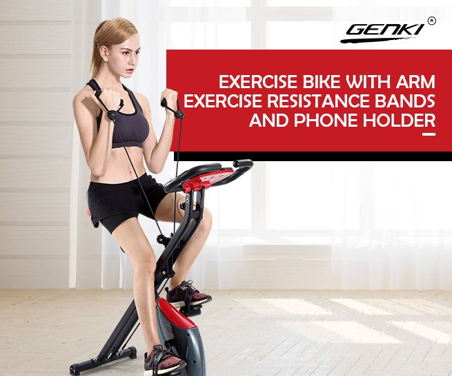 Genki Exercise Bike Folding Upright XBike Bicycle Cycling