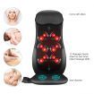 Full Body Back Neck Car Seat Massager Cushion Shiatsu Massage Chair Pad w/Heat - Black