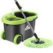 Spin Mop Bucket System Stainless Steel Basket With 4 Strong Mop Heads DR FUSSY