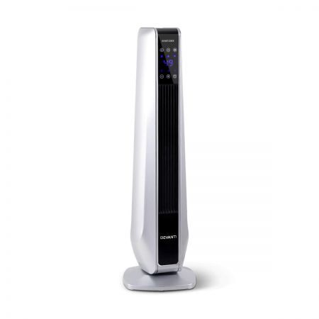 2400W Electric Ceramic Tower Heater - Silver