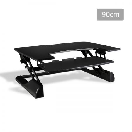 Height Adjustable Standing Desk Riser - Black | Crazy Sales