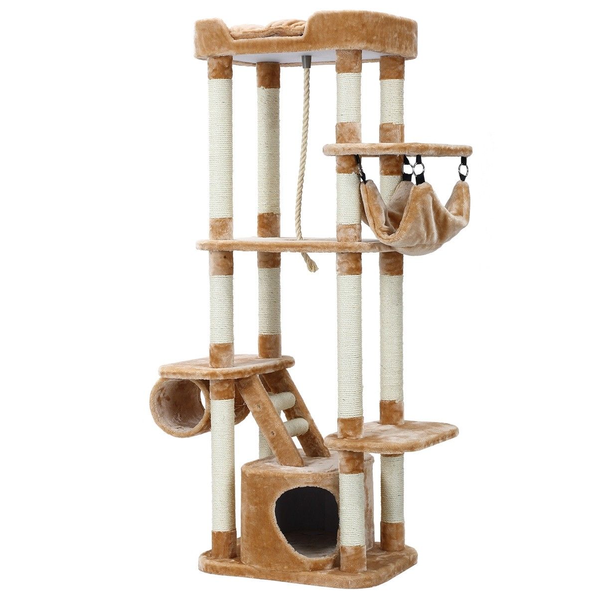 Cat Tree Tower Scratching Post Pole Climbing Scratcher Gym Pet Modern ...