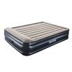 Bestway Queen Inflatable Flocked Mattress Tritech Airbed Built-in AC Pump & Pillow 203 x 152 x 46cm