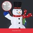 3D Christmas Snowman LED Light - White