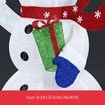 3D Christmas Snowman LED Light - White