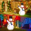 3D Christmas Snowman LED Light - White