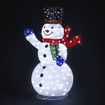 3D Christmas Snowman LED Light - White