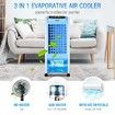 MAXKON 7L Evaporative Air Cooler Quiet Fan Ionizer Button 3 Modes W/Remote Control Blue