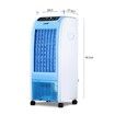 MAXKON 7L Evaporative Air Cooler Quiet Fan Ionizer Button 3 Modes W/Remote Control Blue