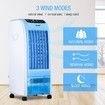 MAXKON 7L Evaporative Air Cooler Quiet Fan Ionizer Button 3 Modes W/Remote Control Blue