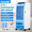 MAXKON 7L Evaporative Air Cooler Quiet Fan Ionizer Button 3 Modes W/Remote Control Blue