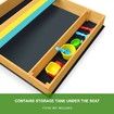 Kids Sand Pit Outdoor Play Set Sandbox Wooden Sandpit Children Toy w/Cover