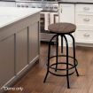 Artiss Bar Stools Adjustable Wood Chairs