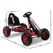 Rigo Kids Pedal Go Kart Ride On Toys Racing Car Adjustable Seat Red