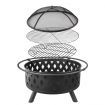 Grillz Fire Pit BBQ Grill 82cm