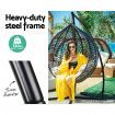 Gardeon Hammock Chair Steel Stand Outdoor Furniture Heavy Duty Black