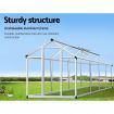 Greenfingers Greenhouse Aluminium Green House Garden Shed Greenhouses 2.42x1.9M