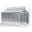 Greenfingers Greenhouse Aluminium Green House Garden Shed Greenhouses 3.02x1.9M