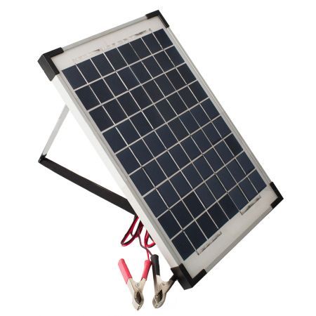 10W 12V Solar Panel and 2 Amp Regulator Rv Camp Marine Trickle Battery Charger