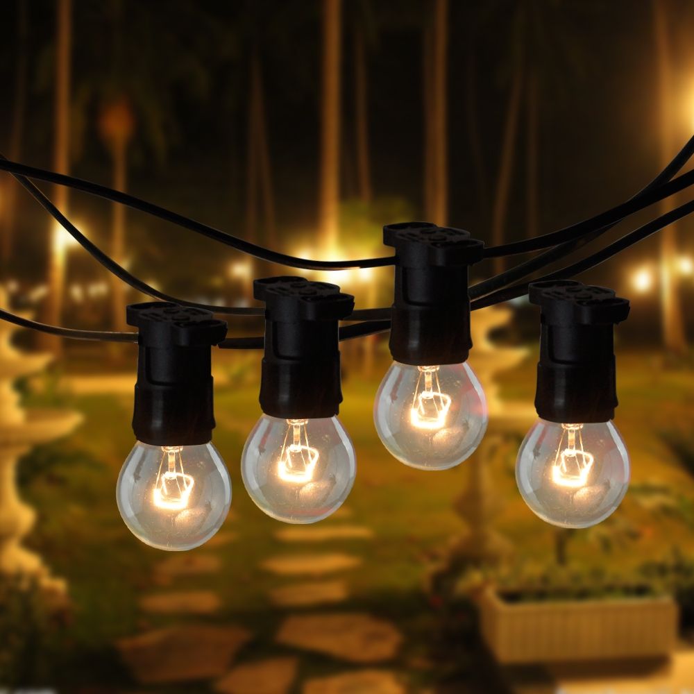 20 Metre Clear Festoon / Party / Wedding String Light Kit - Vintage Retro Style