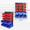 30 Tool Small Parts Storage Bins Wall Mounted Shelving Organiser Box Rack Garage