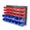 30 Tool Small Parts Storage Bins Wall Mounted Shelving Organiser Box Rack Garage