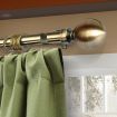 Curtain Rod Metal Pole Brass 120-210cm