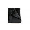 Heavy Mink Coral Fleece Blanket Queen Size - Black