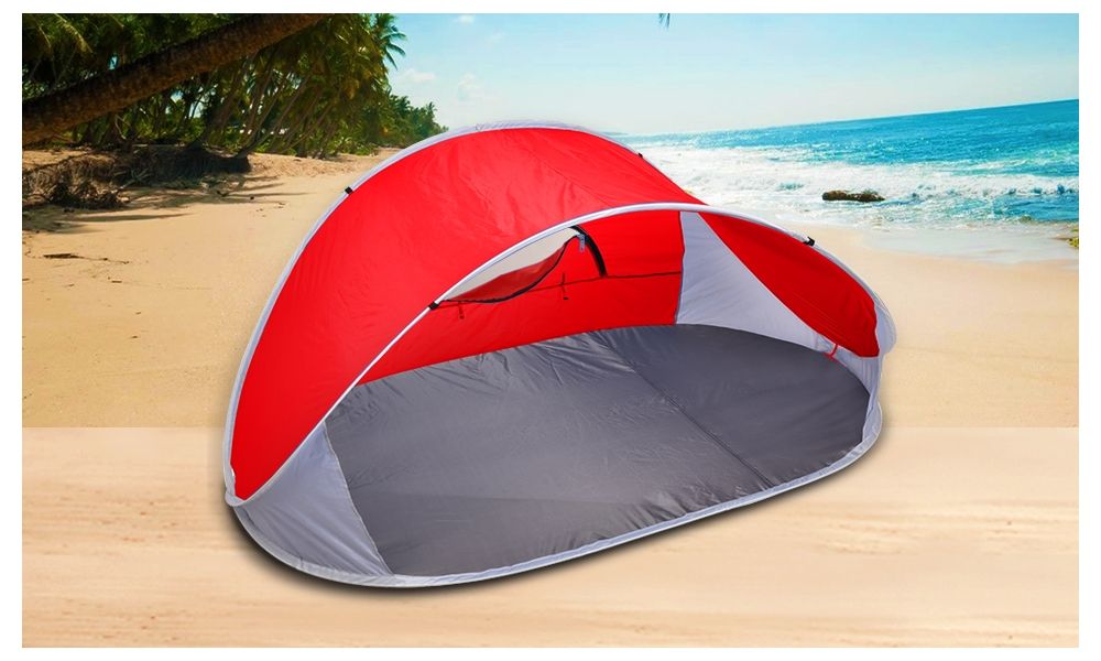 Pop Up Tent Camping Beach Red