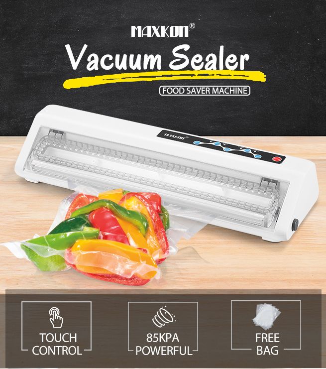 Maxkon Vacuum Sealer Foodsaver Dry/Moist Food Storage Machine Compact