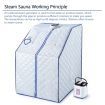 Portable Steam Sauna Full Body Spa Kit 1000W Steamer W/Foldable Chair + Remote Control