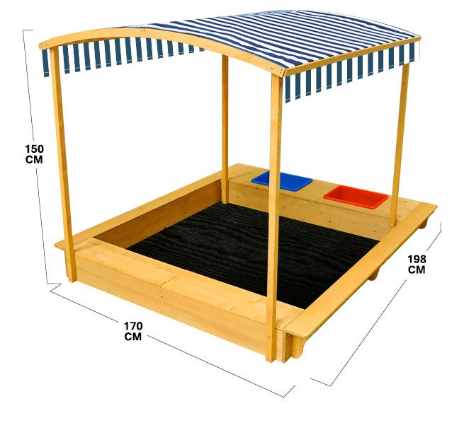 large kids sandpit