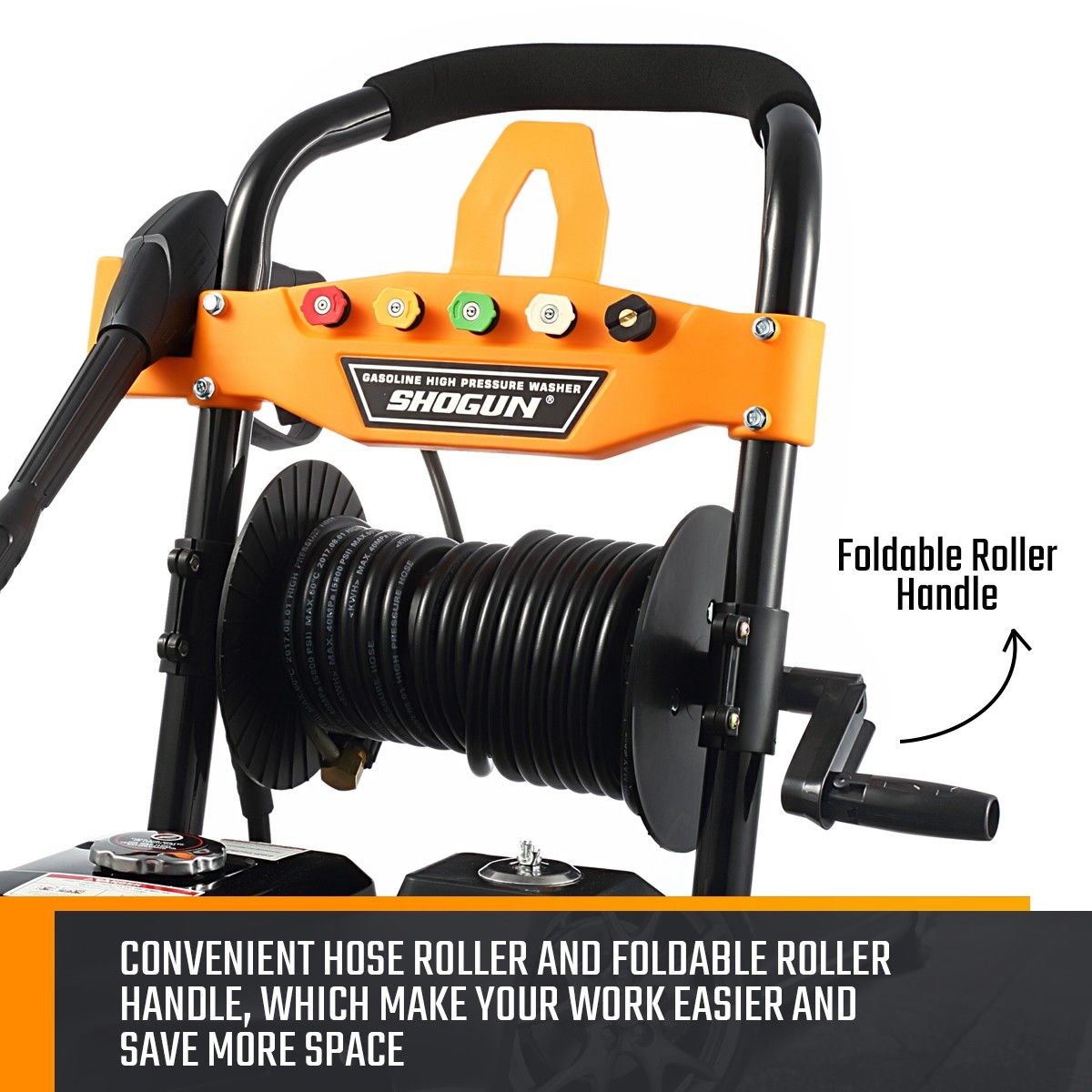 SHOGUN 10HP High Pressure Washer Petrol Water Gurney Cleaner W/ 30M