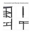 New 4 In 1 Coat Rack Bench Clothes Rack Entryway Shoes Storage Shelf Metal Stand