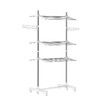 Foldable Clothes Airer Drying Rack Indoor Outdoor Laundry Hanger W/ 6 Wheels