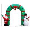 Jingle Jollys Christmas Inflatable Giant Arch Way 2.8M Santa Snowman Light D