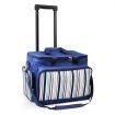 Alfresco 6 Person Picnic Basket Set Bag Wheels Insulated Trolley